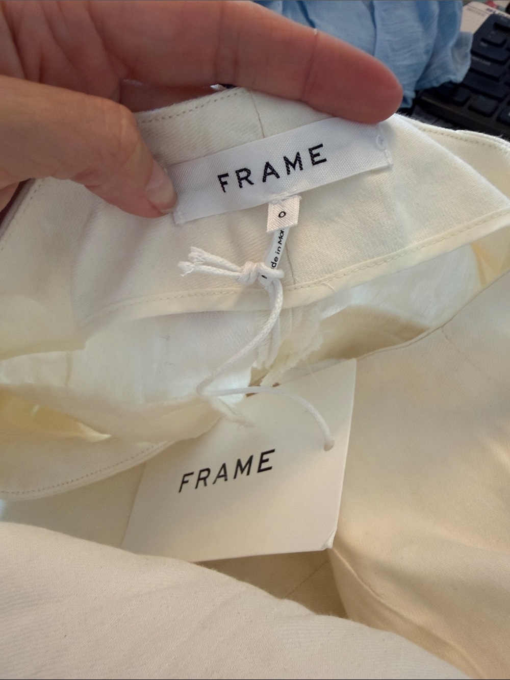 Frame High Rise Linen Trouser - Picture 2 of 4